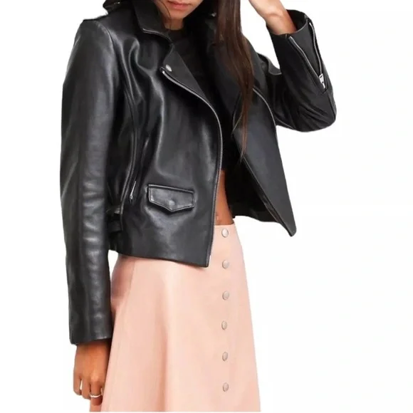 Blank NYC Black Leather Jacket NEW*** - Small - Picture 1 of 6